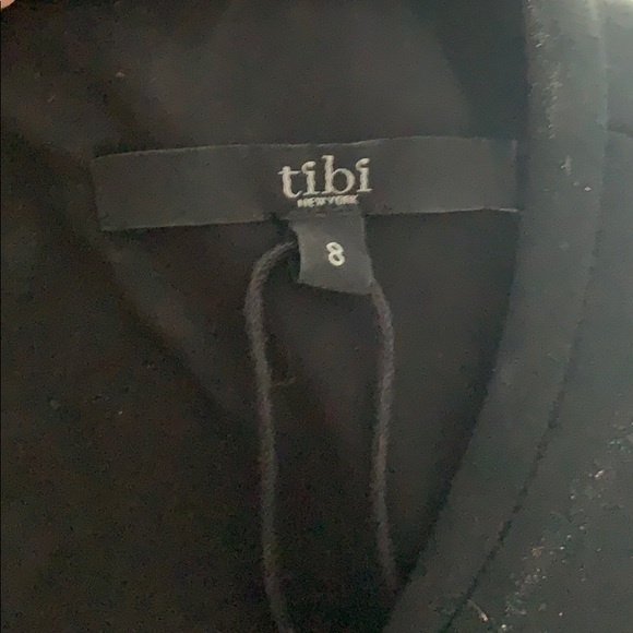 Short Black Peplum Tibi Dress - Picture 3 of 3